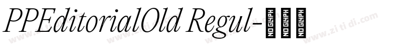 PPEditorialOld Regul字体转换